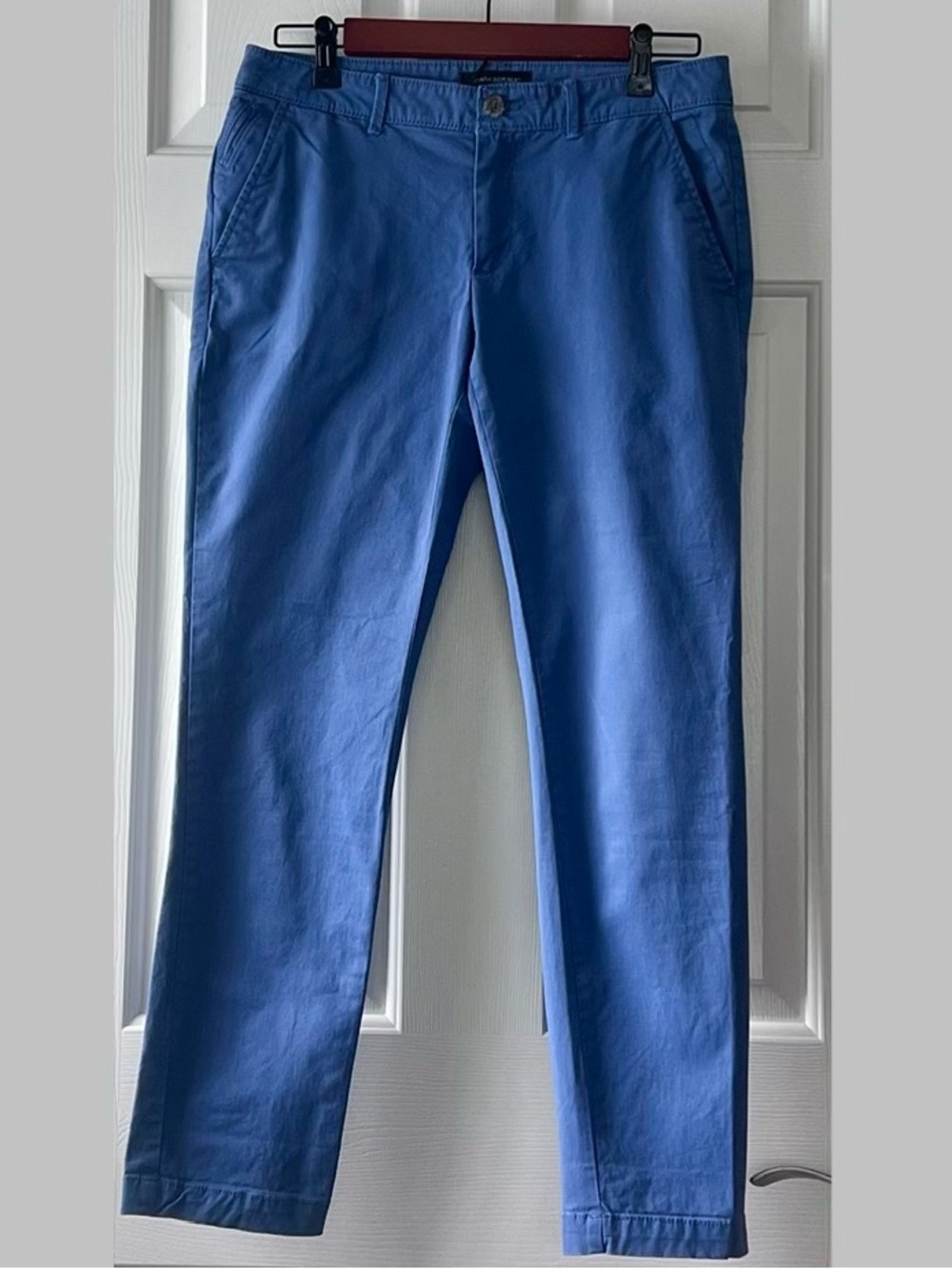 Banana Republic Girlfriend Fit Slate Blue Chinos